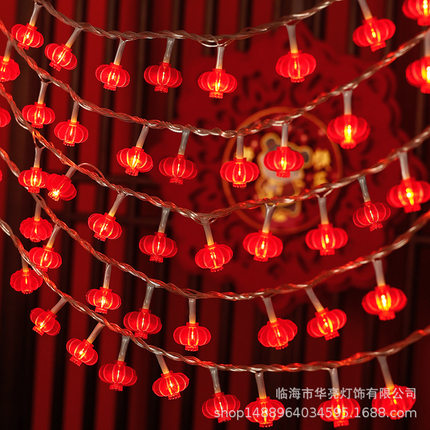 LED New Year's Little Red Lantern string festive decorative