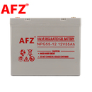 AFZ铅酸太阳能蓄电池12V55AH通讯应急照明UPS直流屏基站NPG55