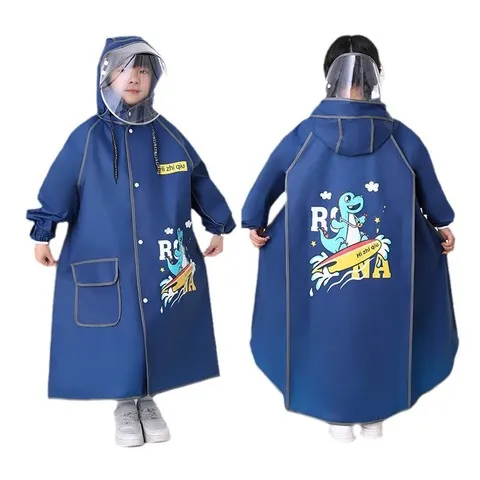 雨披小上学小孩雨衣防水带位男童全身女童幼儿园书包儿童