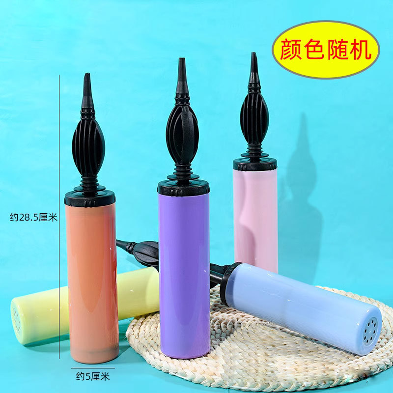 气球配件手推脚踩打气筒梅花卡扣点胶亚克力胶打结器粘挂钩