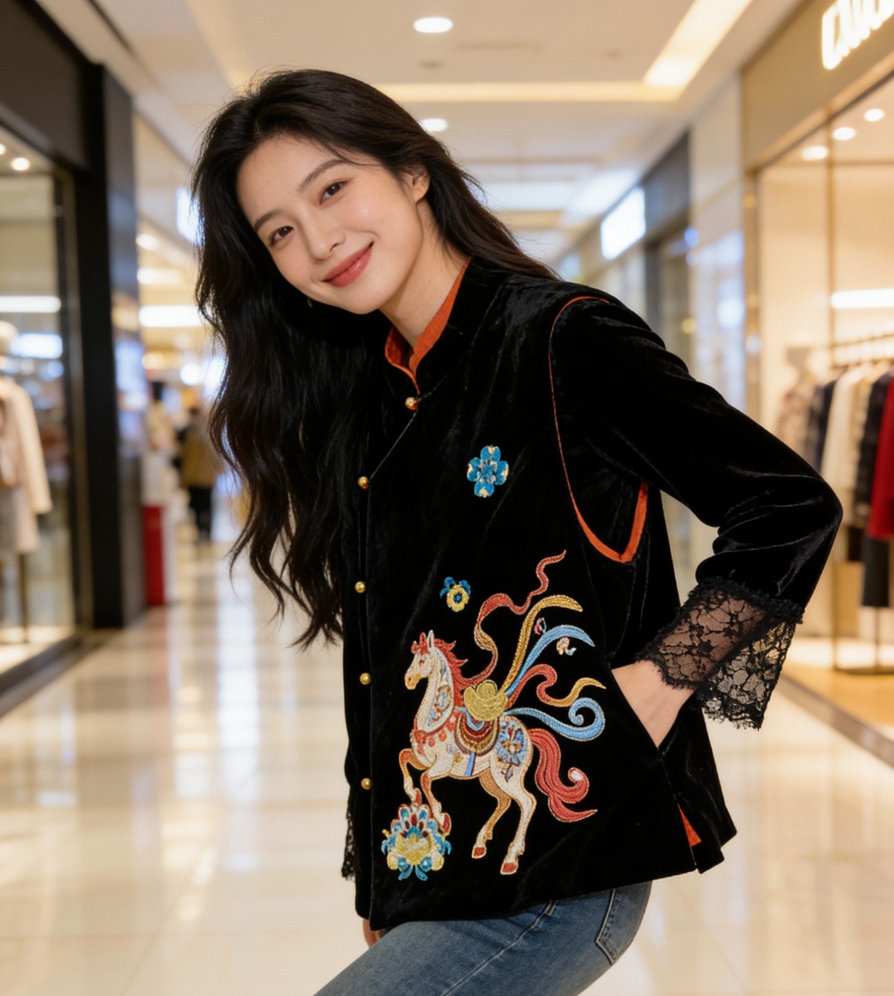 高档商场源@本命年刺绣真丝绒坎肩背心女立领新中式马甲短外套,女装/女士精品,上衣,淘宝优惠券,粉丝福利购,淘宝优惠卷
