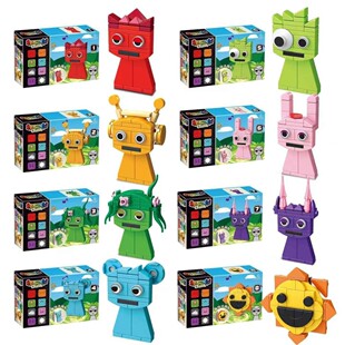 新款 节奏盒子磁力冰箱贴积木拼插益智开发玩具孩子礼物10100