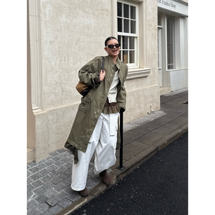 MOMENTPLAY 26春夏新品 抽绳撞色长风衣 SOLSOL买手店 设计师品牌