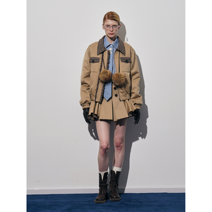 SOLSOL买手店 格纹拼接花边夹克 4MILE 设计师品牌25秋冬新品