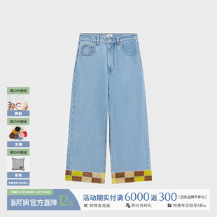 百搭复古牛仔钉珠九分裤 26早春新款 SOLSOL买手店 设计师品牌 IMMI