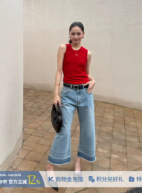 IMMI 设计师品牌 26早春新款百搭牛仔双色七分中裤 SOLSOL买手店