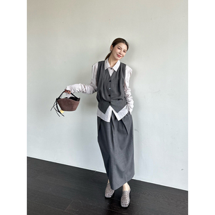 复古马甲 YOEYYOU 设计师品牌 26春夏新品 SOLSOL 堆量锥型长裤