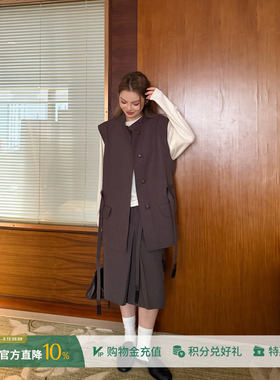 YOEYYOU 设计师品牌26春夏新品 复古立领休闲马甲/直筒裙 SOLSOL