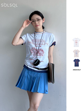 ANDAHALF 设计师品牌 25春夏新品 披萨印花短袖T恤  SOLSOL买手店