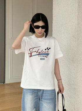 【特价款不退换】 YCH设计师品牌 2024春夏新品 印花拼接T恤