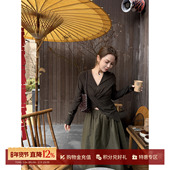 漱绿弹力交织上衣 DEEPMOSS 设计师品牌26春夏新款 SOLSOL买手店