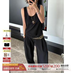DEEPMOSS 设计师 26春夏新款休闲黑绿果核拼接背心SOLSOL买手店