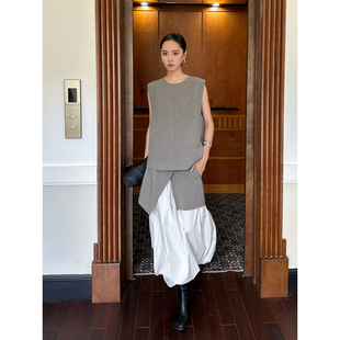 假两件半裙 YOEYYOU 设计师品牌 25早秋新品 SOLSOL买手店 上衣