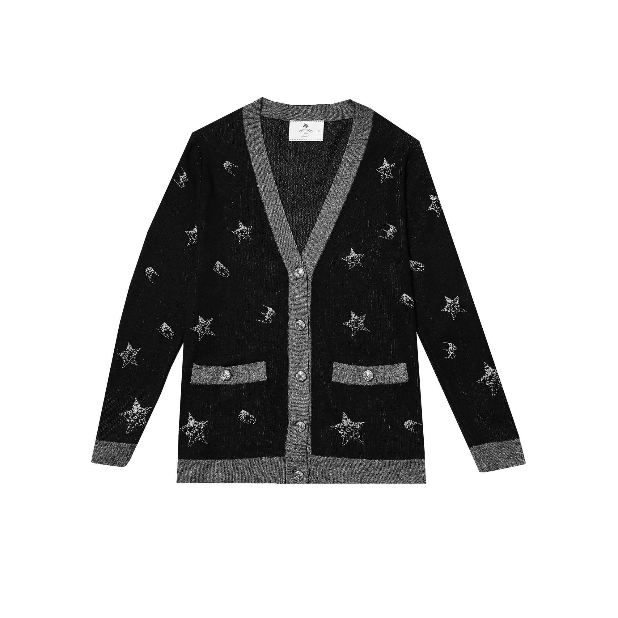 SOLSOL买手店 CHRISOU BY DAN 24秋冬新品 设计师 星星针织开衫