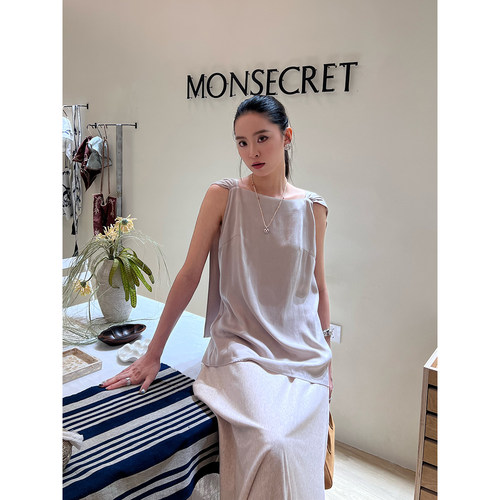 VIKTORIACHAN 设计师品牌 25早秋新品 挖肩吊带背心 SOLSOL买手店