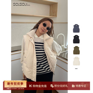 IMMI 设计师品牌25秋冬新品休闲布面羽绒马甲外套SOLSOL买手店