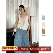 DEEPMOSS SOLSOL买手店 扭转空气层背心 25早秋新品 棉感水泽