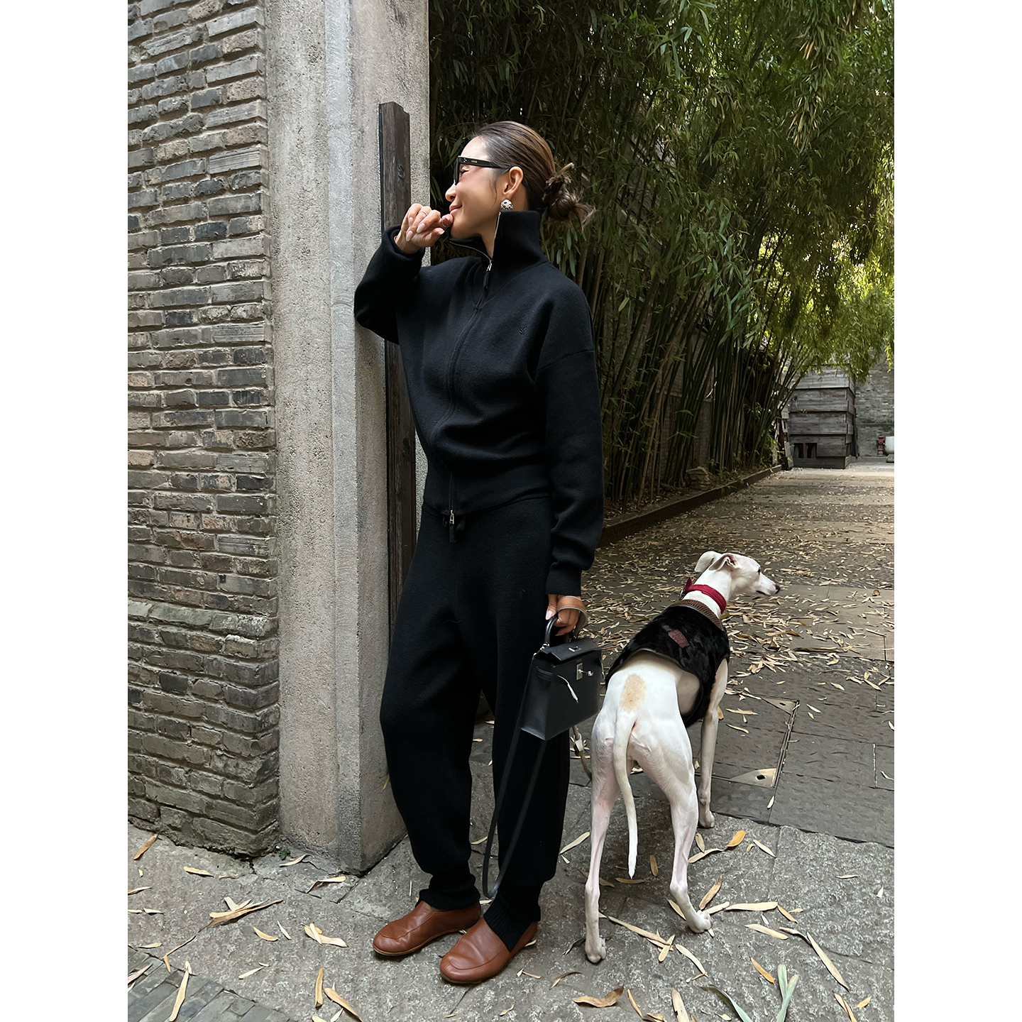 MAKEIF羊毛抽绳收口卫裤