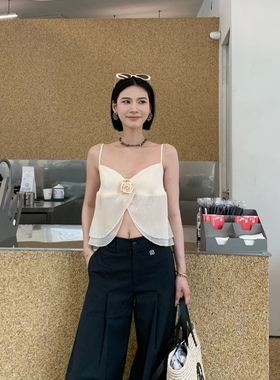 SOLSOL买手店 HIRVIO设计师品牌 2024夏季新款 拼接开衩上衣