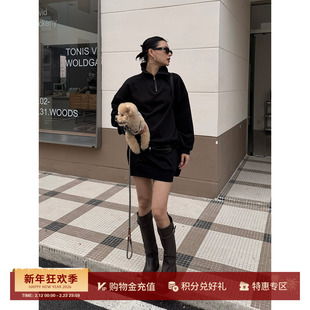 REFOUND TEN 设计师 25秋冬新品 立领卫衣裙（包含皮带） SOLSOL