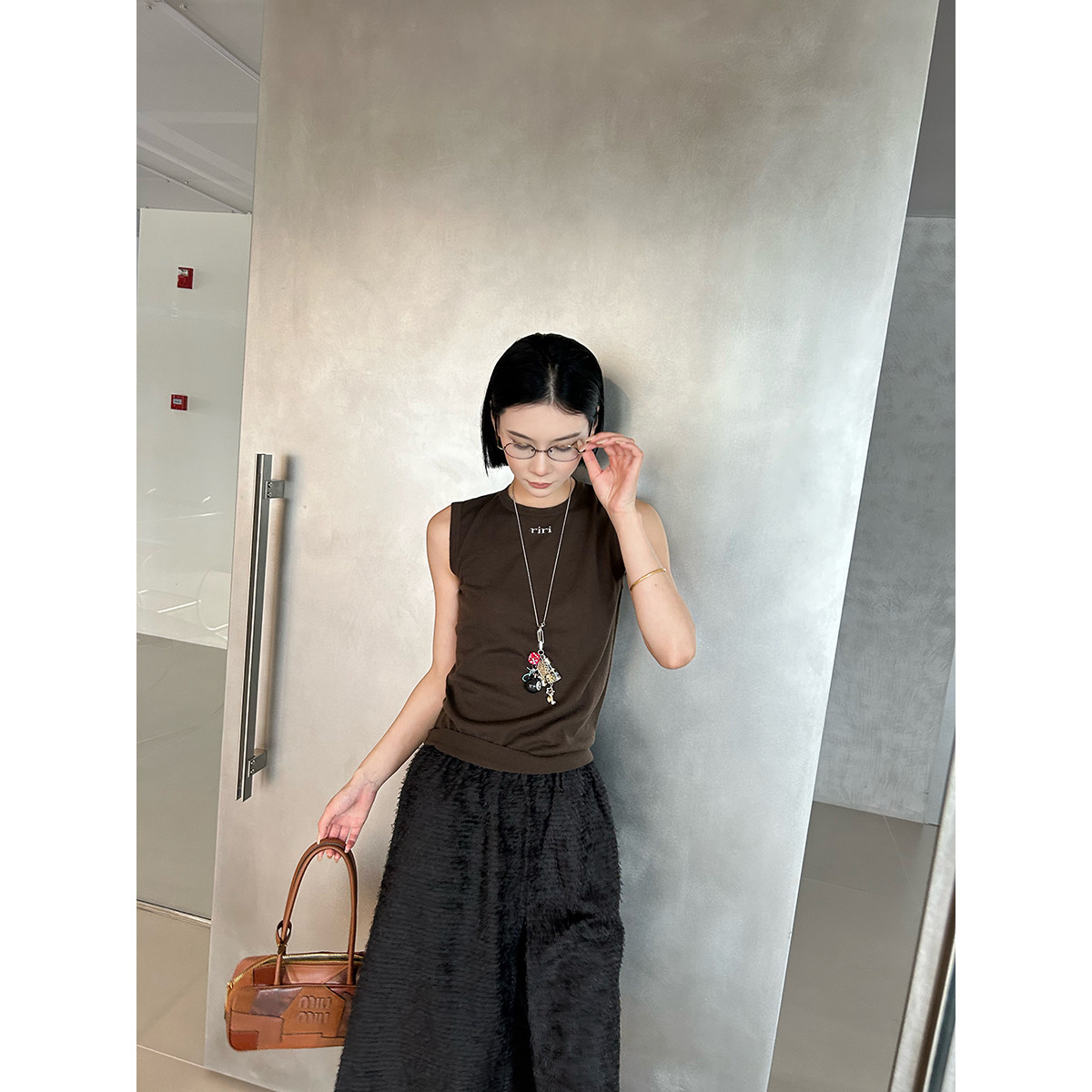 SOLSOL-OIIORIRI设计师品牌24秋冬新款基础款打底背心24AWZZ172