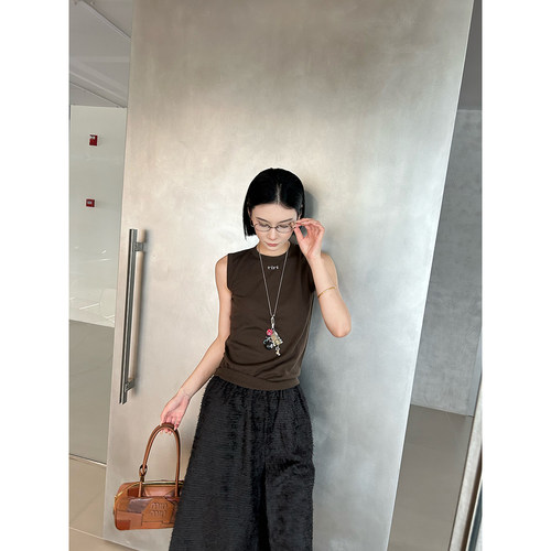 SOLSOL-OIIORIRI设计师品牌24秋冬新款基础款打底背心24AWZZ172