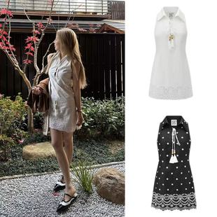 设计师 25早春新品 浪漫提花拼接度假感连衣裙 ODTD SOLSOL买手店