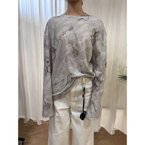 SOLSOL买手店 SHELLE ARTISTE 25早春 设计师品牌 干杯吧印花T恤