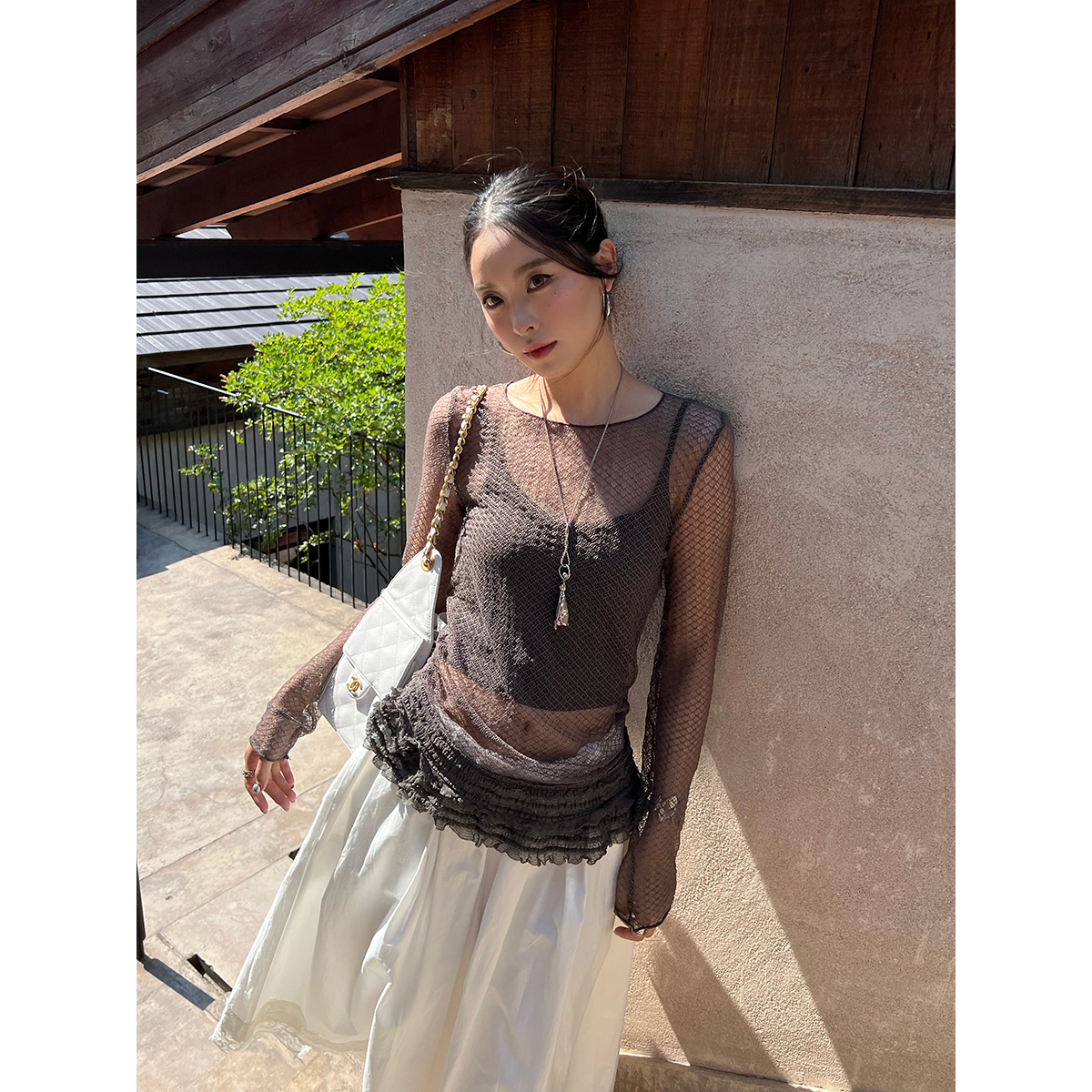 SHELLE ARTISTE 设计师品牌 25春夏新品 花边网T SOLSOL买手店