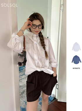 M1DNOTE 设计师品牌 25春夏新品 领结装饰廓形衬衫 SOLSOL买手店