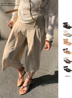 ORINOUS 设计师品牌 25早秋新品 尖头/云朵绑带凉鞋 SOLSOL买手店