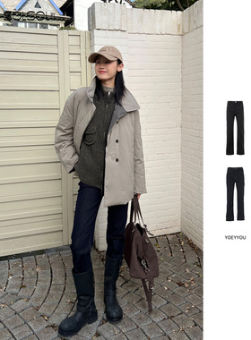 YOEYYOU 设计师品牌25秋冬新品极简毛边小脚裤SOLSOL买手店