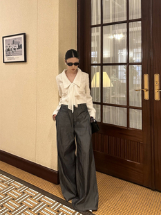 双边活褶阔腿牛仔长裤 2024春夏新款 ODTD设计师品牌 SOLSOL买手店