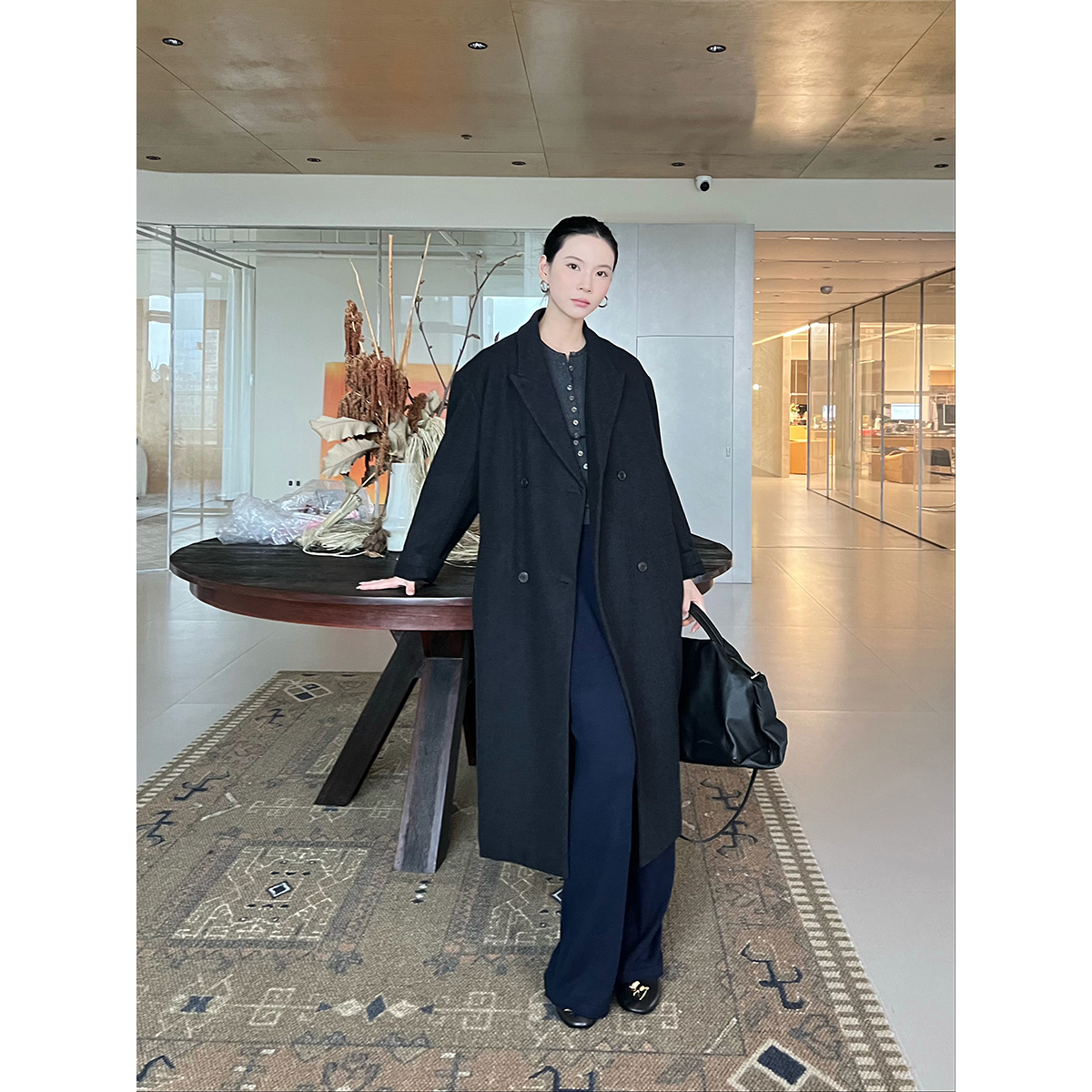 SOLSOL买手店 YEARLY PLAN设计师品牌 24秋冬新品 双排扣羊毛大衣
