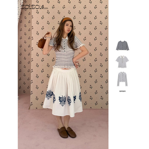 WMWM条纹司马克针织开衫