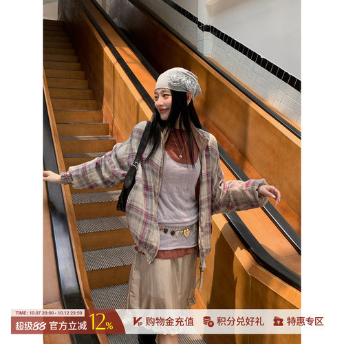 REREK正反两穿翻领夹克短外套