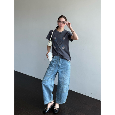 RAWSTONE休闲十字绣合体T恤