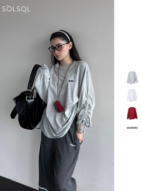 OIIORIRI 设计师品牌 25春夏新品 纯棉抽绳运动长袖 SOLSOL买手店