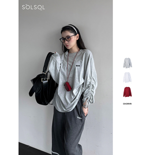 纯棉抽绳运动长袖 25春夏新品 SOLSOL买手店 设计师品牌 OIIORIRI