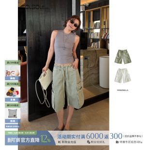 牛仔中裤 MANZANILLA 口袋工装 26春夏新款 SOLSOL买手店 设计师