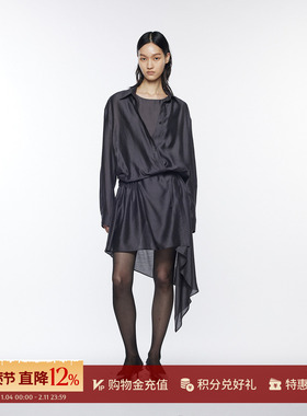 YCH 设计师品牌 26早春新款 不对称衬衫式连衣裙 SOLSOL买手店
