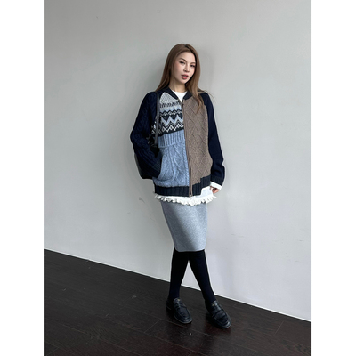 COTEMP 设计师品牌25HOLIDAY 费尔岛棒球毛衣开衫 SOLSOL买手店