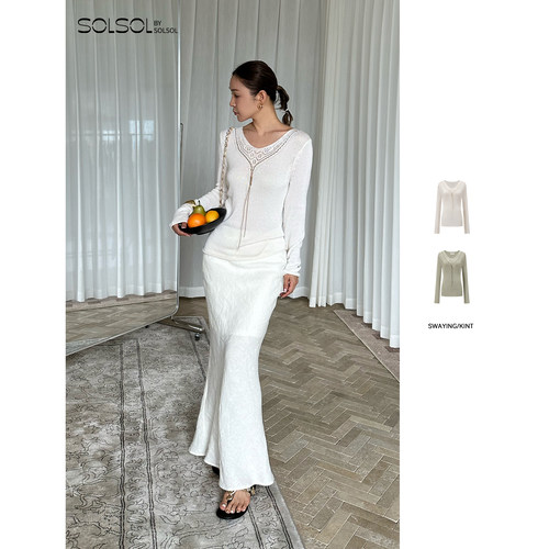 SWAYING/KINT 设计师品牌 25春夏 丝绵坠饰长袖上衣 SOLSOL买手店