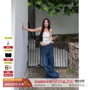 DEEPMOSS 设计师品牌26夏季新款复古休闲流云软雕塑抹胸 SOLSOL