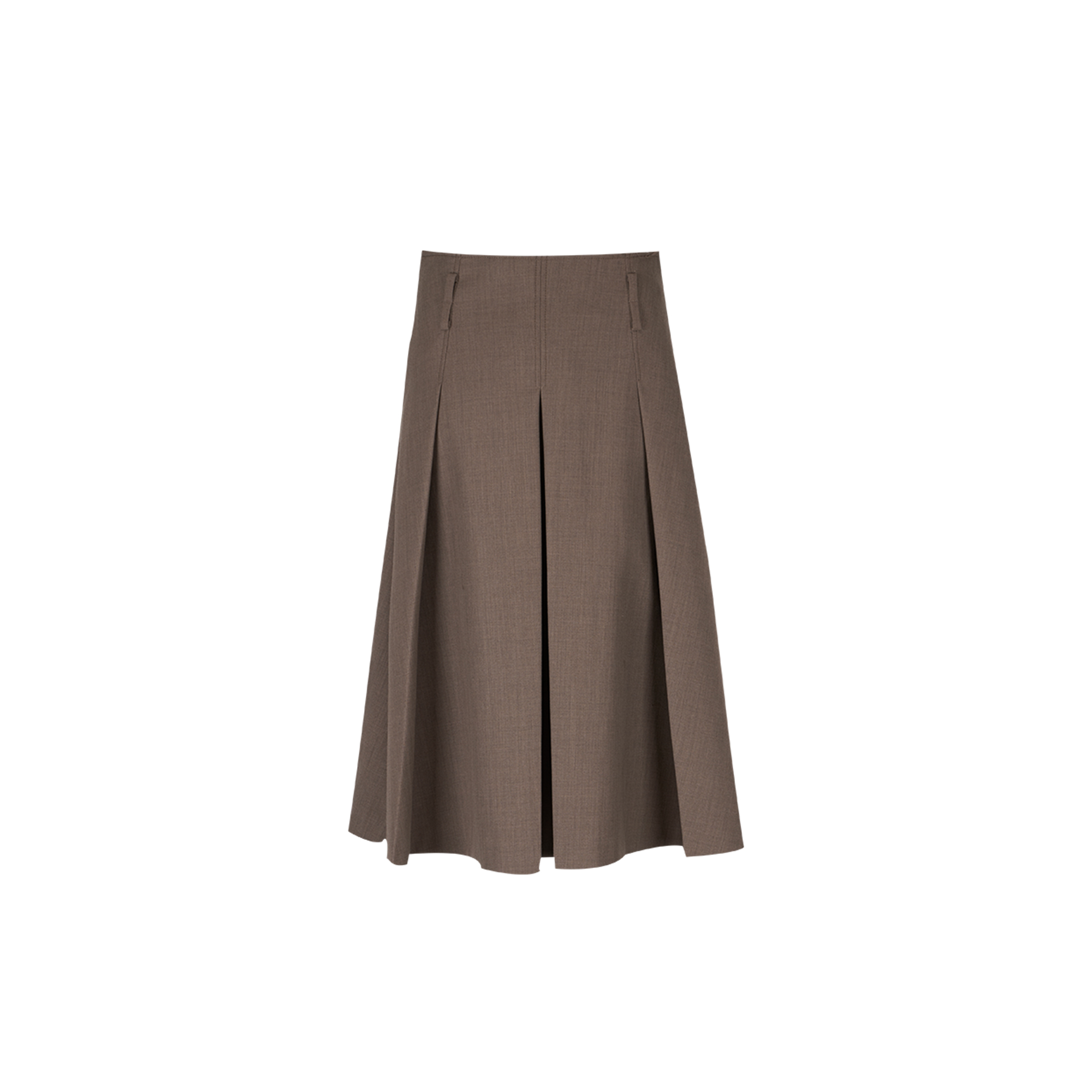 【5折】YOEYYOU 设计师品牌 小A型褶裥/A型呢料半裙 SOLSOL买手店