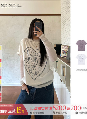 LOW CLASSIC LC 设计师品牌 26春夏新品 Lc印章图案T恤 SOLSOL
