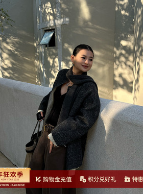 MESTRIO 设计师品牌 25秋冬新品 无领双层外套 SOLSOL买手店