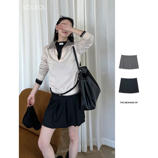 THE MEANING OF 设计师品牌 25春夏 经典百褶短裙 SOLSOL买手店