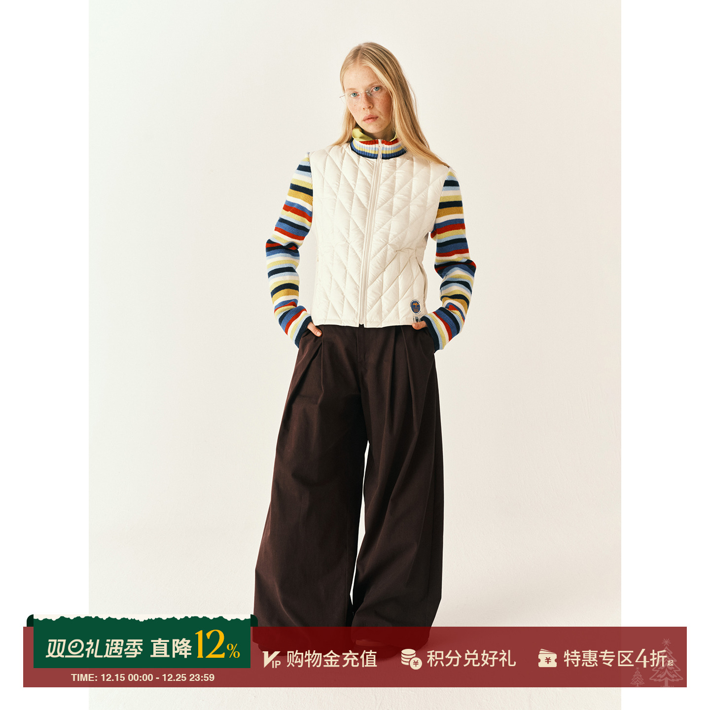 SHORTSENTENCE拼接羽绒夹克外套