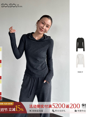 MAKE IF 设计师品牌26早春新品纽扣帽长袖TSOLSOL买手店